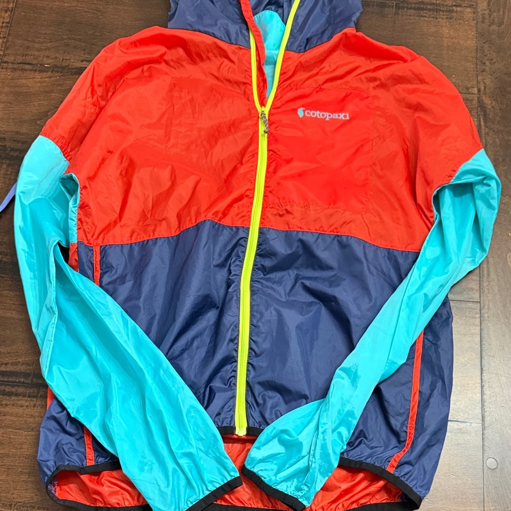 Cotopaxi Kids Raincoat - Red, Blue, and Yellow
